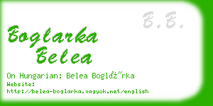 boglarka belea business card